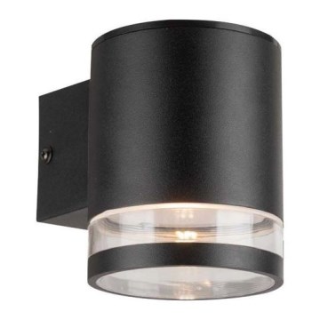 LED Udendørs solcelle væglampe LED/1W/3,7V 3000K IP54 1200 mAh sort