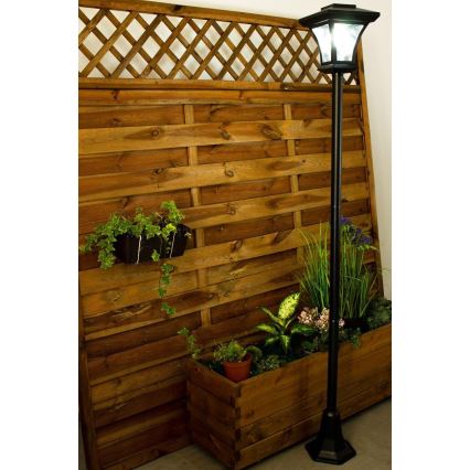 LED udendørs solcellelampe LED/1,2V 1800 mAh IP44 sort