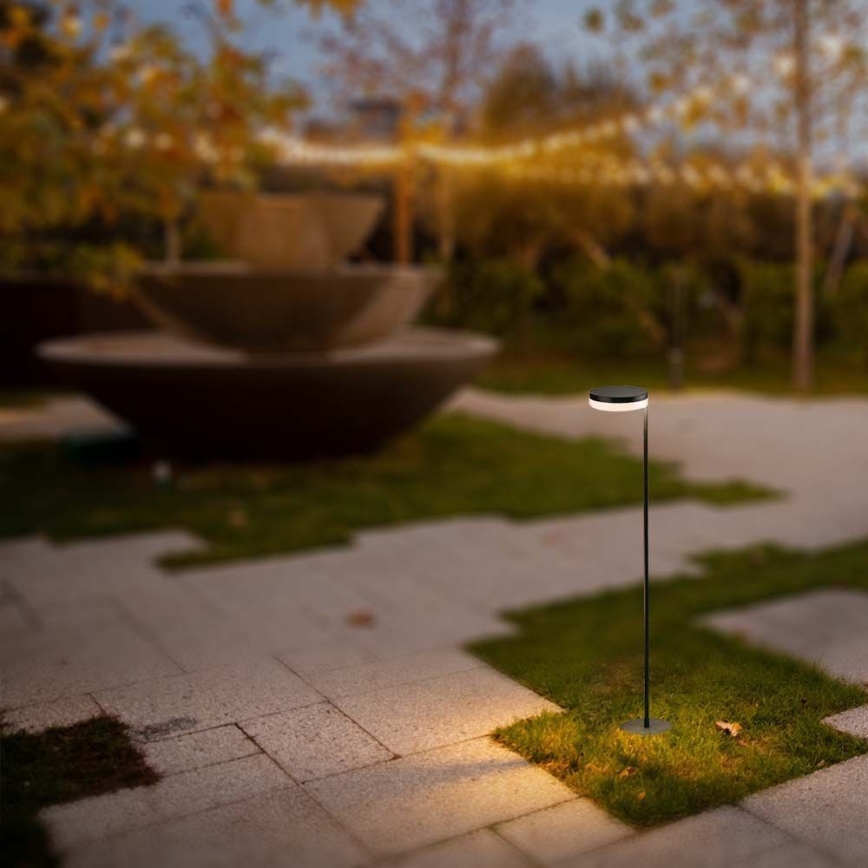 LED Udendørs solcellelampe LED/2W/3,7V 3000K IP54 2000 mAh sort