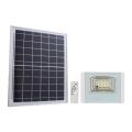 LED Udendørs solcelleprojektør LED/12W/3,2V IP65 4000K 5000 mAh + fjernbetjening