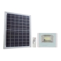 LED Udendørs solcelleprojektør LED/12W/3,2V IP65 6400K 20000 mAh + fjernbetjening