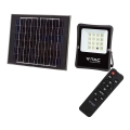 LED Udendørs solcelleprojektør LED/20W/3,2V 6400K IP65 15000 mAh + fjernbetjening