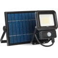 LED Udendørs solcelleprojektør med sensor LED/20W/3,7V 6500K IP65 4400 mAh