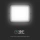 LED Udendørs dæmpbar soldrevet projektør LED/10W/3,2V IP65 4000K sort + fjernbetjening
