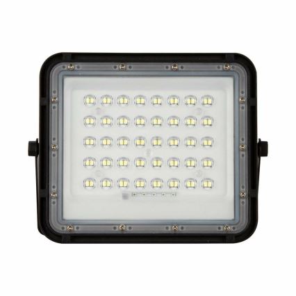 LED Udendørs dæmpbar soldrevet projektør LED/10W/3,2V IP65 6400K sort + fjernbetjening