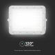 LED Udendørs dæmpbar soldrevet projektør LED/15W/3,2V IP65 4000K hvid + fjernbetjening