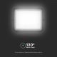 LED Udendørs dæmpbar soldrevet projektør LED/15W/3,2V IP65 4000K sort + fjernbetjening