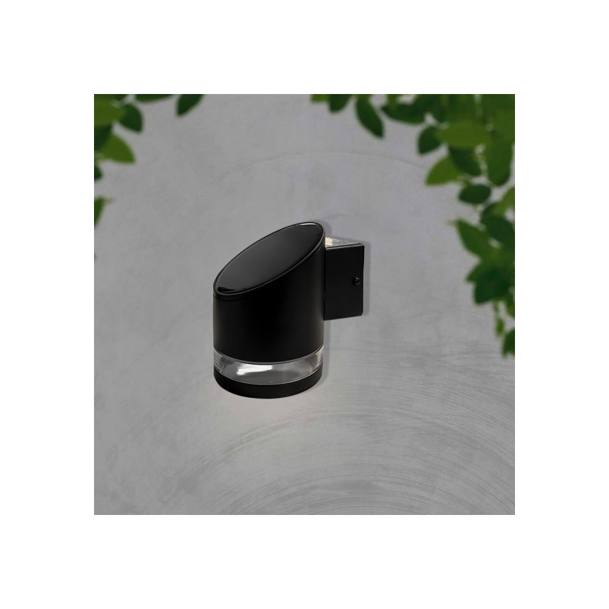 LED Udendørs soldrevet væglampe LED/1W/3,7V 3000K IP54 sort