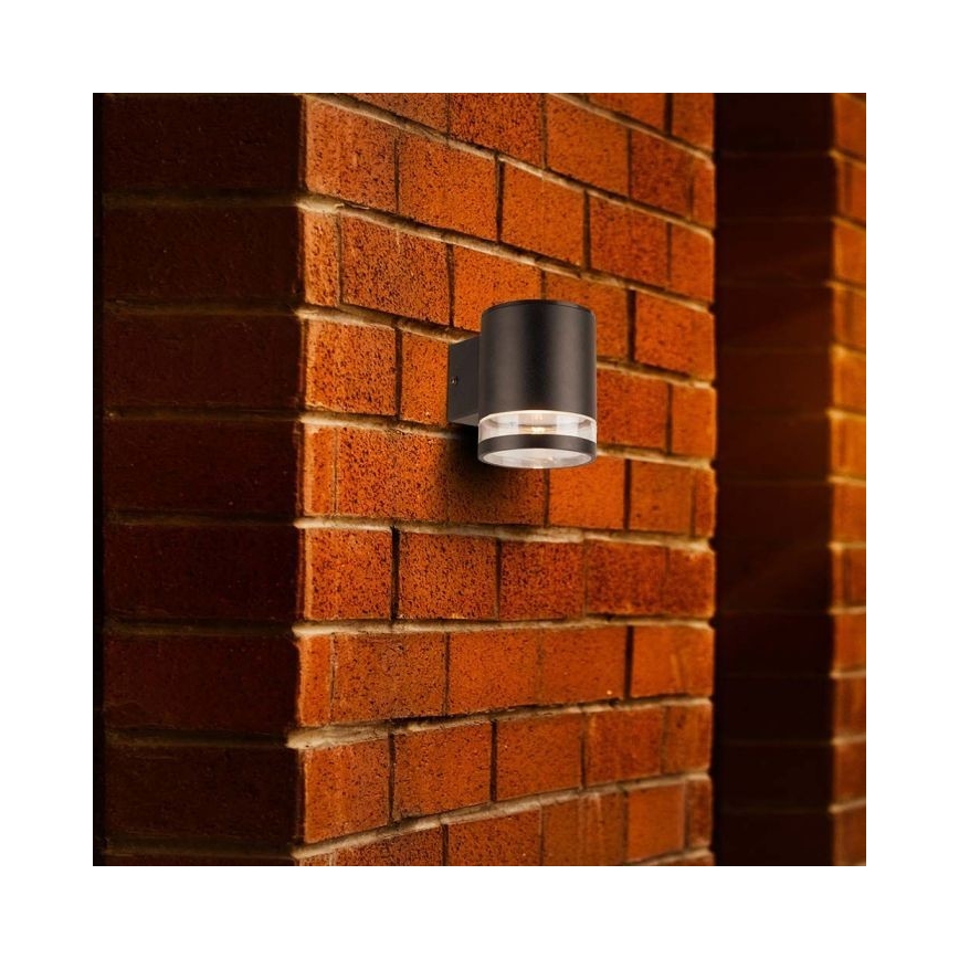 LED Udendørs soldrevet væglampe LED/1W/3,7V 3000K IP54 sort