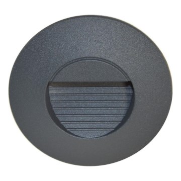 LED udendørs trappearmatur UGRA LED/2W/230V 4000K IP54 antracit