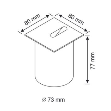LED Udendørs trappebelysning ESPO LED/3W/230V mat krom IP54