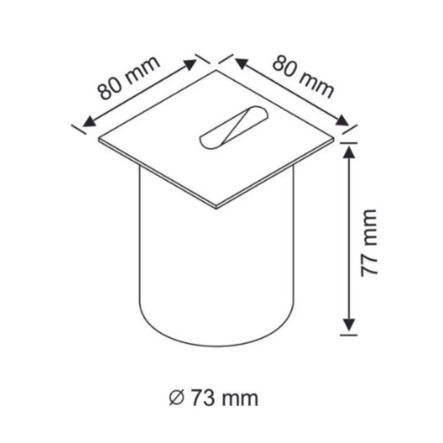 LED Udendørs trappebelysning ESPO LED/3W/230V mat krom IP54