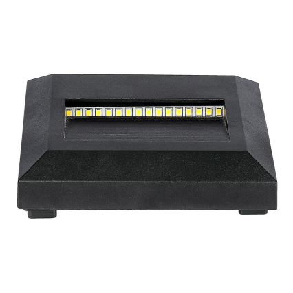 LED Udendørs trappelampe LED/2W/230V IP65 4000K sort