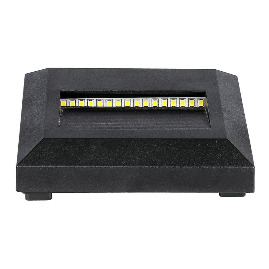 LED Udendørs trappelygte LED/2W/230V IP65 4000K sort