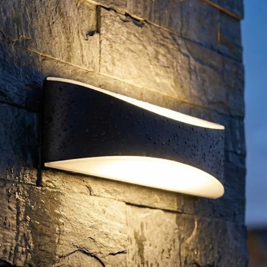 LED udendørs vægarmatur LED/10W/230V IP65 sort