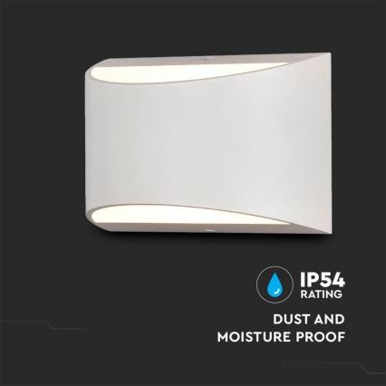 LED udendørs vægarmatur LED/9W/230V 4000K IP54 hvid