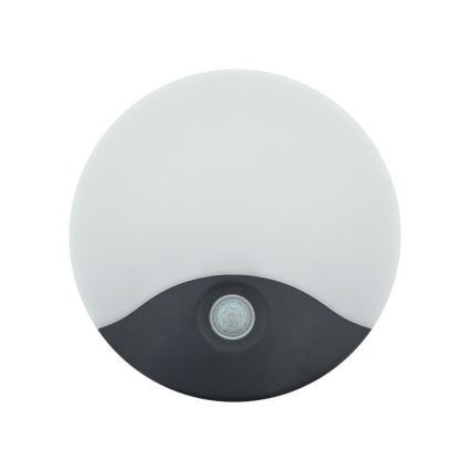 LED udendørs vægarmatur med bevægelsessensor, 18W LED, 230V, IP44, hvid