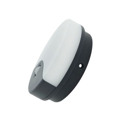 LED udendørs vægarmatur med bevægelsessensor, 18W LED, 230V, IP44, hvid
