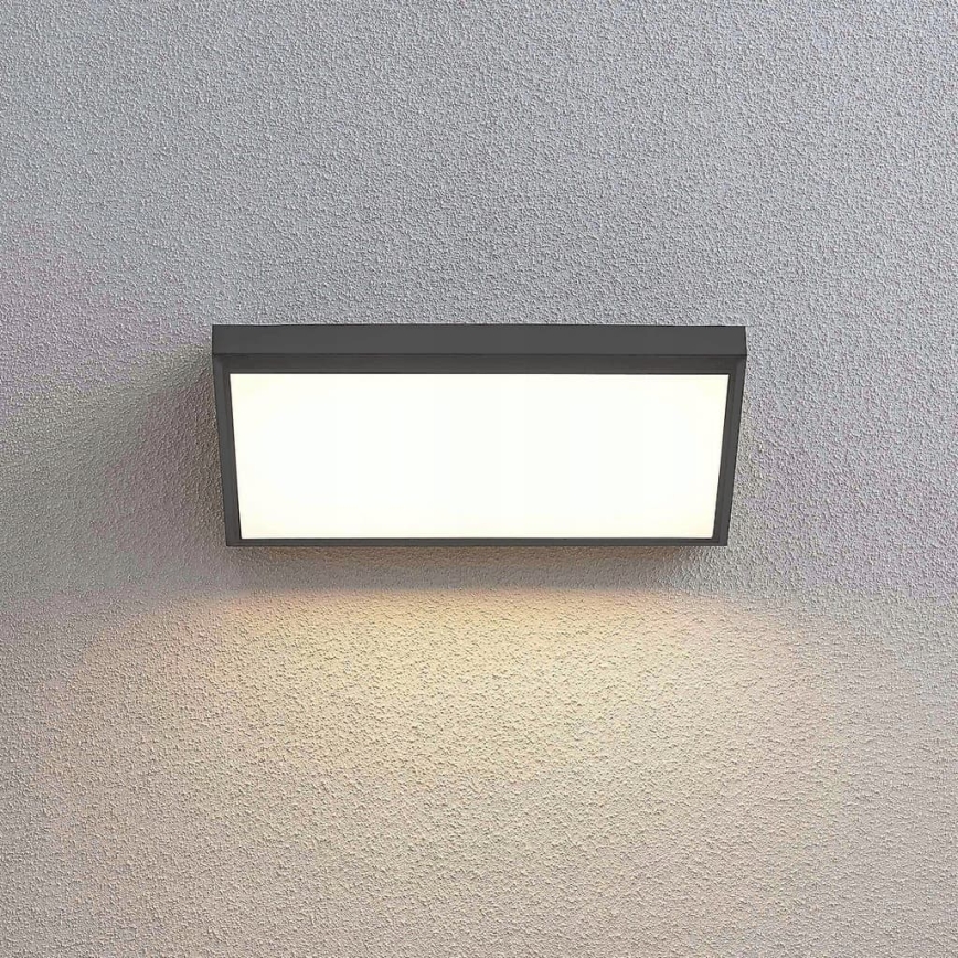 LED udendørs vægarmatur med bevægelsessensor LED/20W/230V IP65 grå