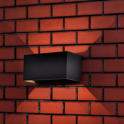 LED udendørs væglampe, 24W/230V, 3000K, IP65, antracit