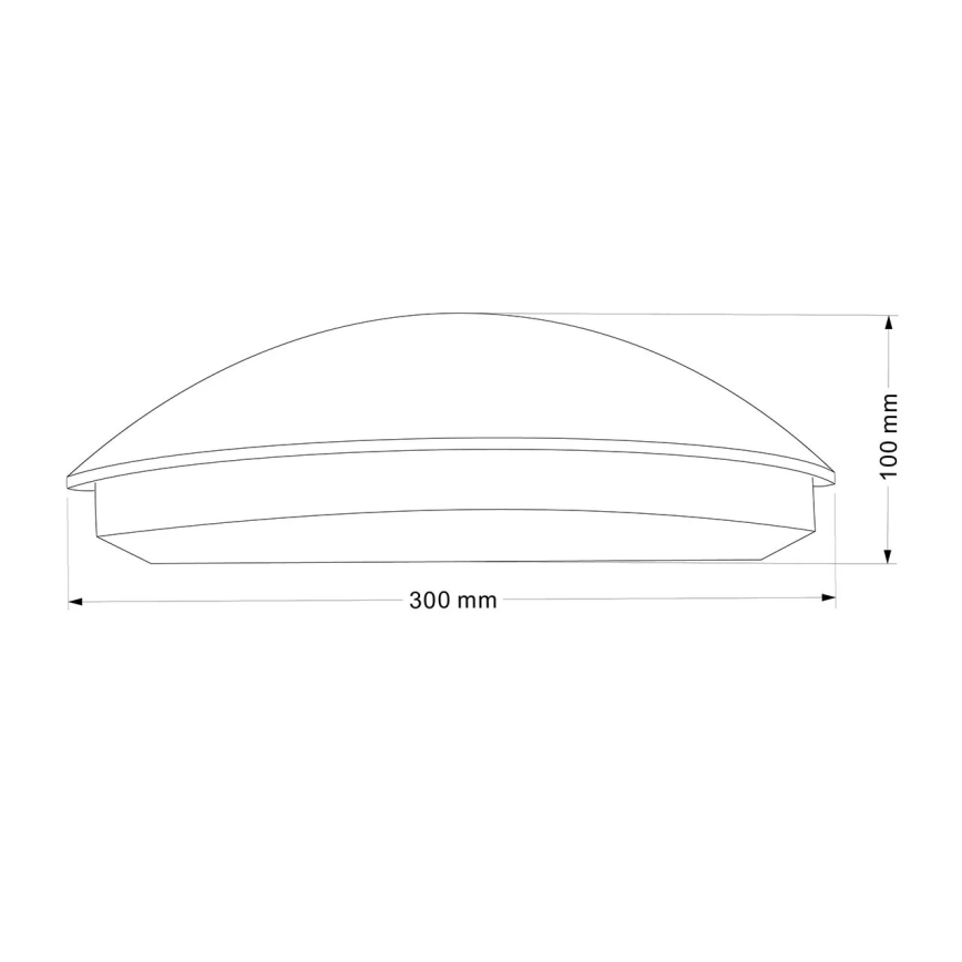 LED udendørs væglampe ALABAMA LED/12W/230V IP54 sort