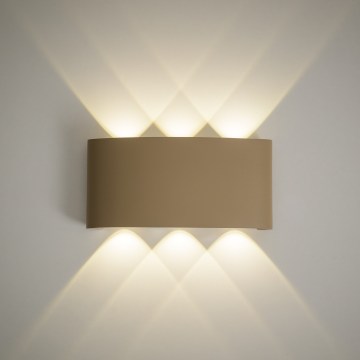 LED udendørs væglampe ARROW LED/6W/230V IP54 beige