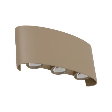 LED udendørs væglampe ARROW LED/6W/230V IP54 beige