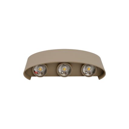 LED udendørs væglampe ARROW LED/6W/230V IP54 beige