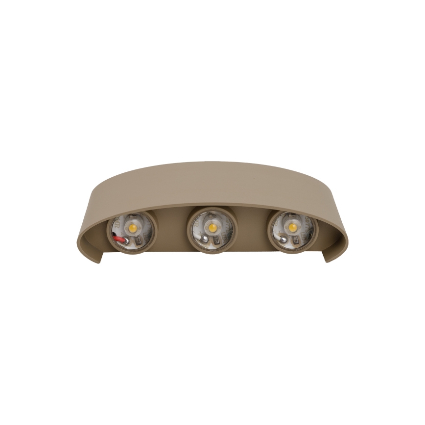 LED udendørs væglampe ARROW LED/6W/230V IP54 beige