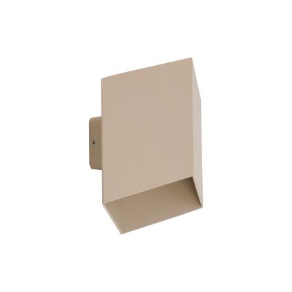 LED Udendørs Væglampe CUBE LED/10W/230V IP54 beige