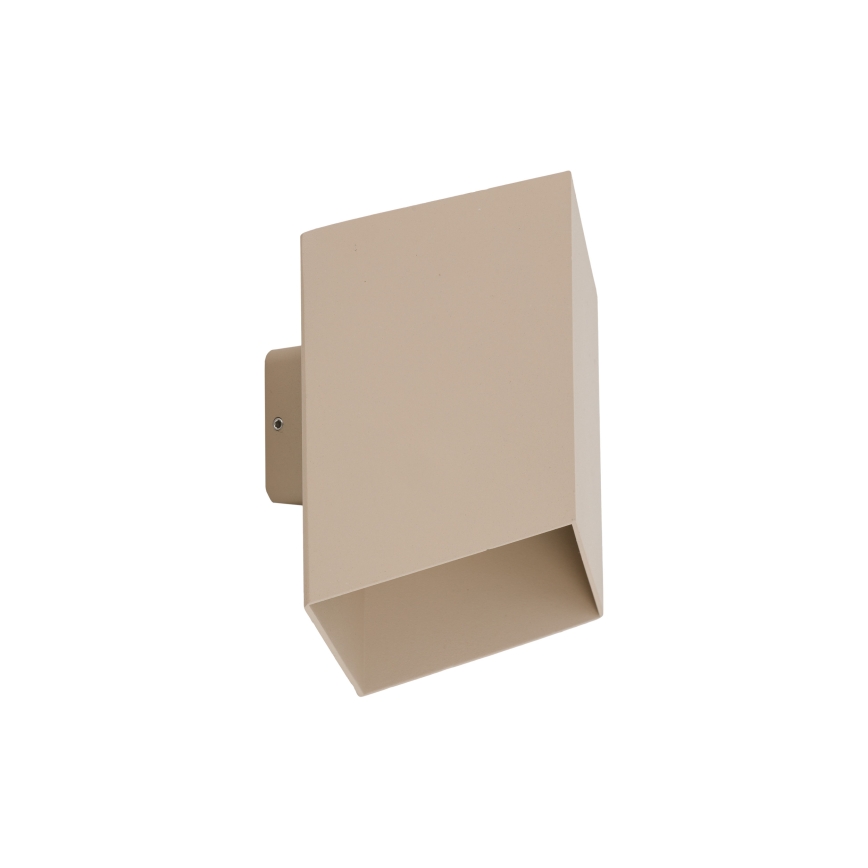 LED Udendørs Væglampe CUBE LED/10W/230V IP54 beige