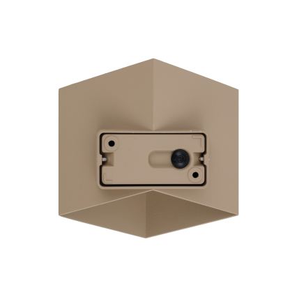 LED Udendørs Væglampe CUBE LED/10W/230V IP54 beige