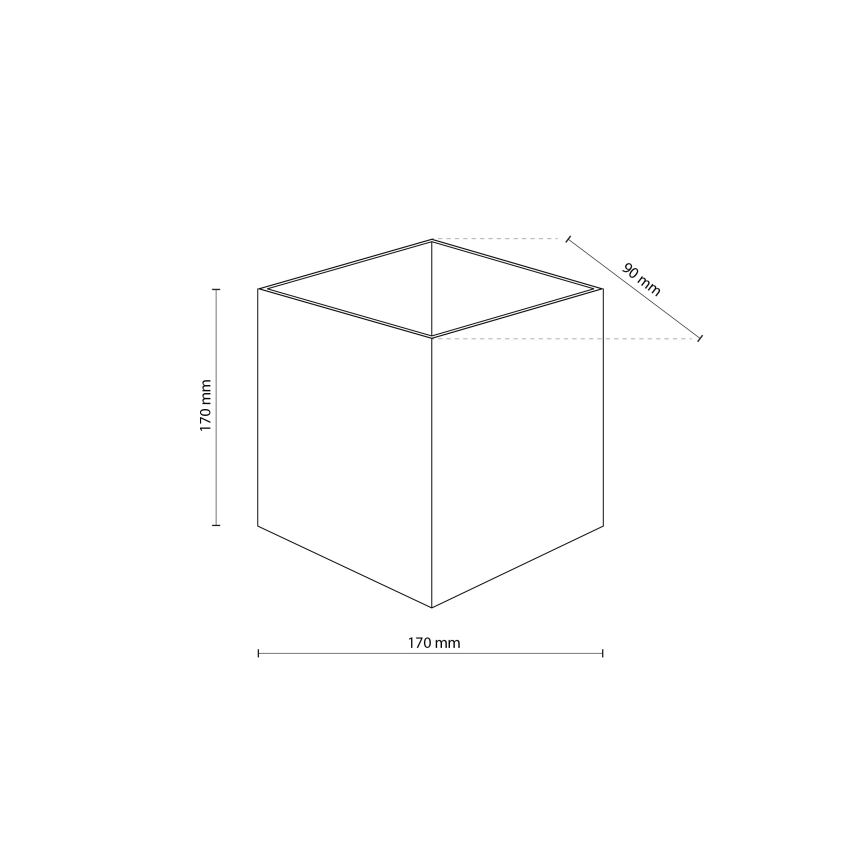 LED Udendørs Væglampe CUBE LED/10W/230V IP54 beige