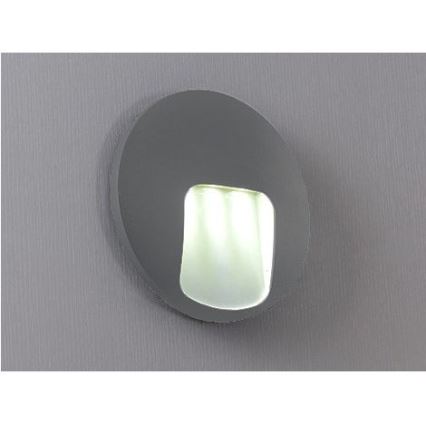LED udendørs væglampe DACU LED/3W/230V IP54 grå