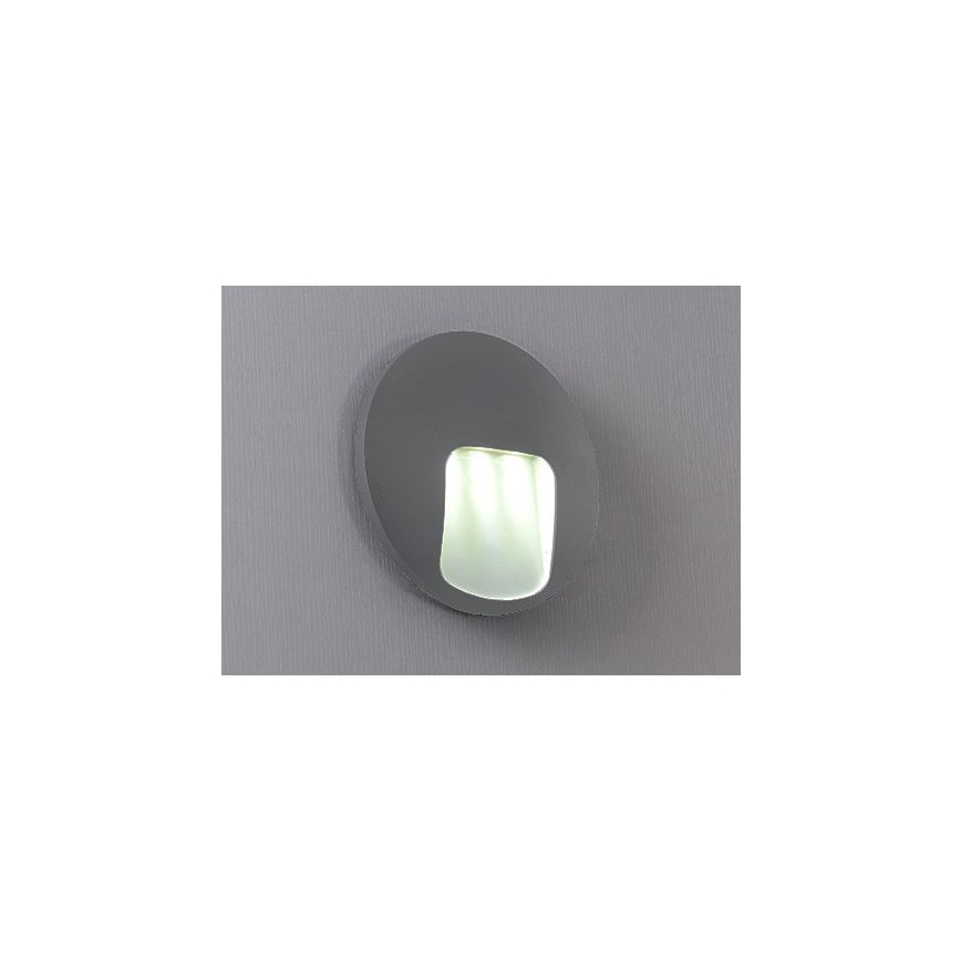 LED udendørs væglampe DACU LED/3W/230V IP54 grå
