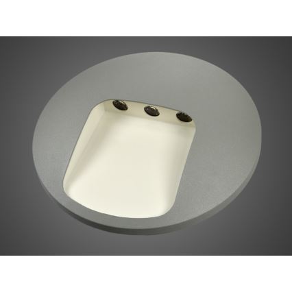 LED udendørs væglampe DACU LED/3W/230V IP54 grå