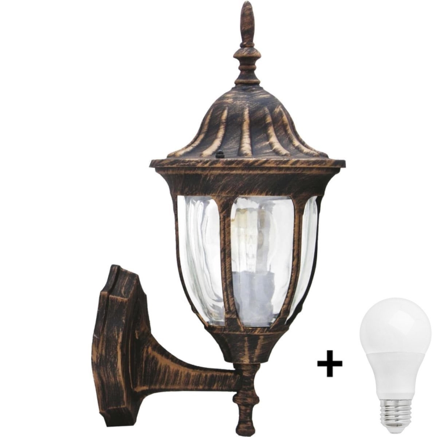 LED udendørs væglampe FLORENCJA 1xE27/10W/230V IP43