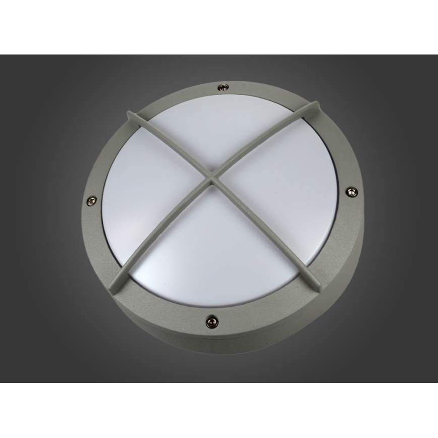 LED udendørs væglampe FRODA LED/12W/230V IP54 grå