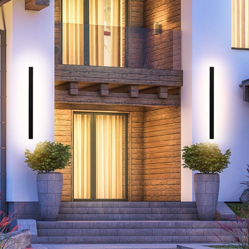 LED udendørs væglampe LED/10W/230V 3000K IP65 51 cm antracit