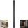 LED udendørs væglampe LED/10W/230V 3000K IP65 51 cm sort