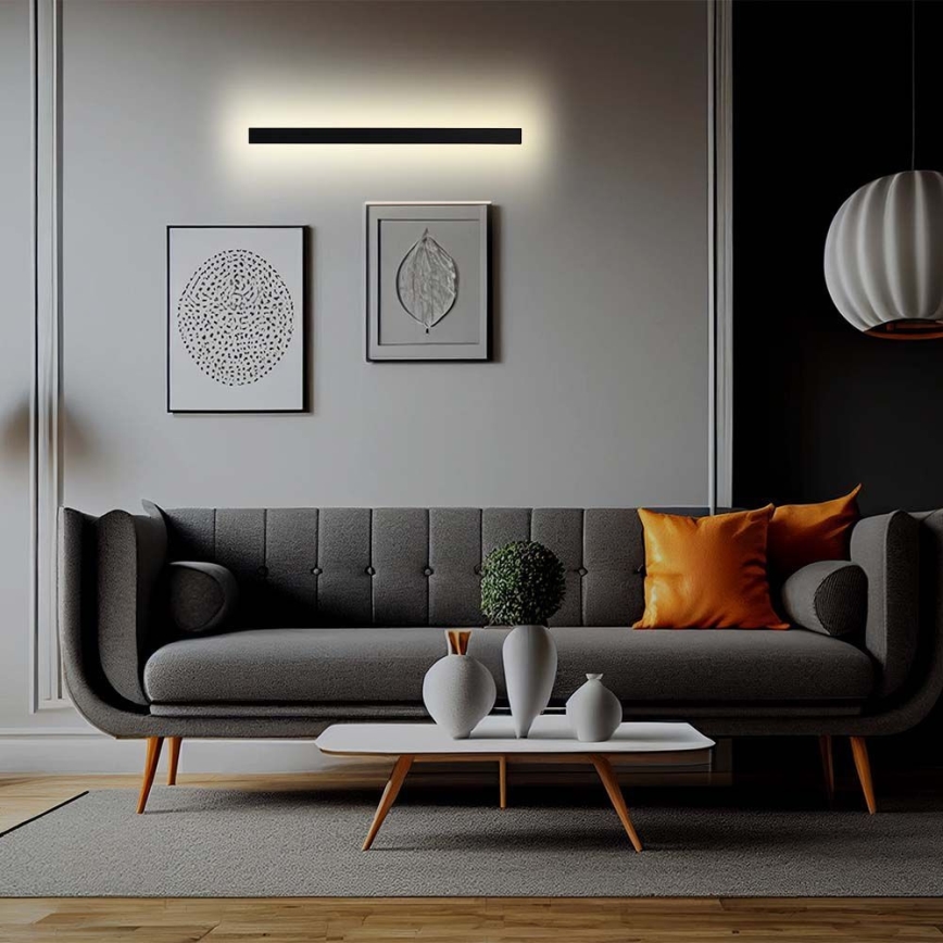 LED udendørs væglampe LED/10W/230V 4000K IP65 51 cm sort