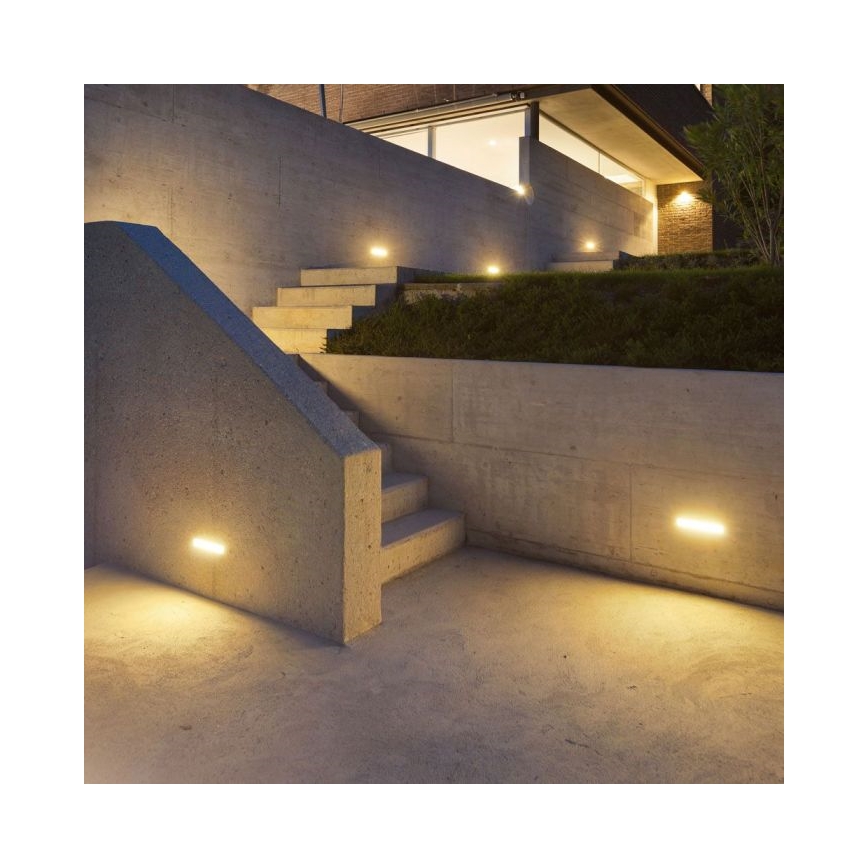 LED Udendørs Væglampe LED/12W/230V 3000K IP65 grå