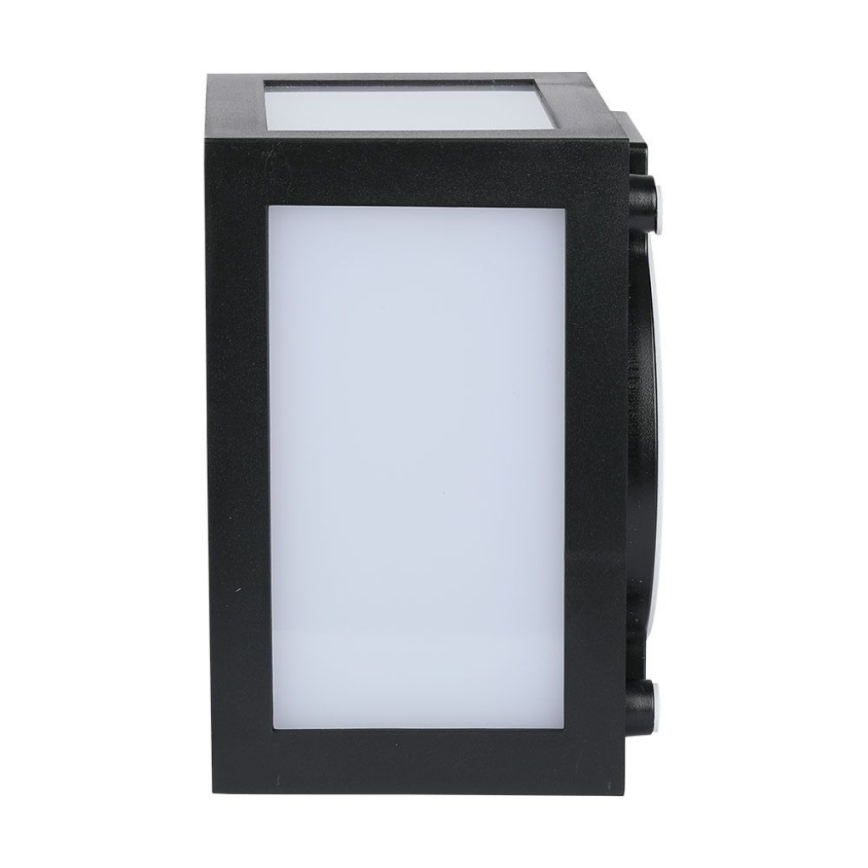 LED udendørs væglampe LED/12W/230V 6400K IP65 sort