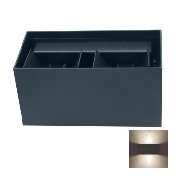 LED Udendørs væglampe LED/12W/230V IP54 sort