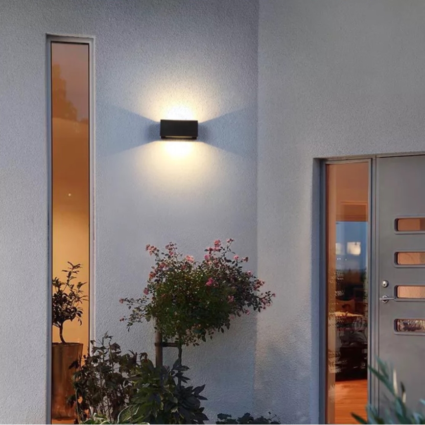 LED Udendørs væglampe LED/12W/230V IP54 sort
