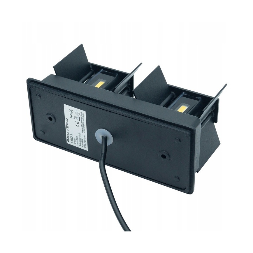 LED Udendørs væglampe LED/12W/230V IP54 sort