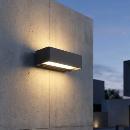 LED Udendørs væglampe LED/13W/230V IP65 sort