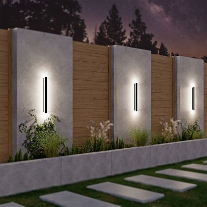LED udendørs væglampe LED/18W/230V 60 cm IP65 sort