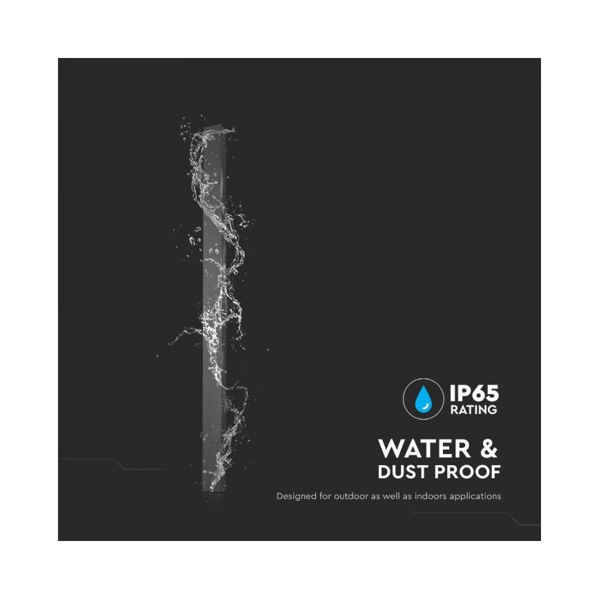 LED udendørs væglampe LED/23W/230V 3000K IP65 141 cm antracit