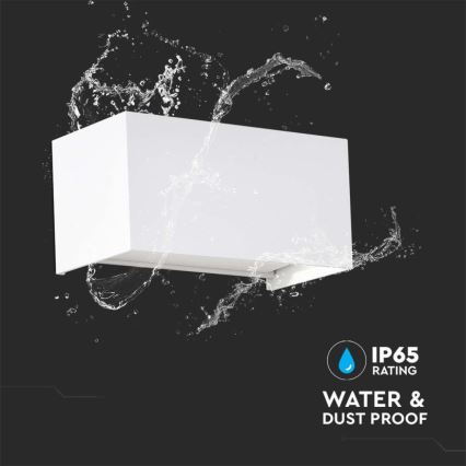 LED udendørs væglampe LED/24W/230V 3000K IP65 hvid